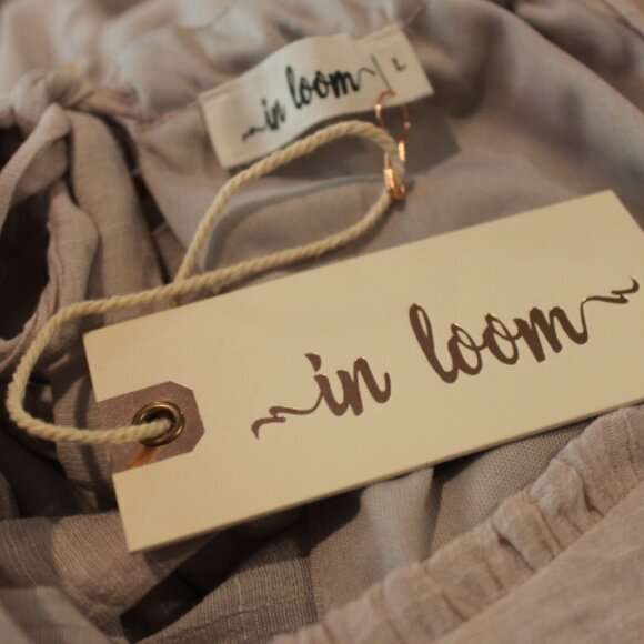 NWT In Loom Floral Embroidered All Over Midi Lavender Dress in Large - Picture 9 of 16